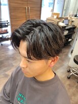 メンズ レオ 南森町店(men's LEO) ニュアンスパーマ×センターパート