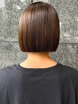 チャオ バイ ミチ(Chao by MICHI) 【ChaoMICHI haruya】ブラウン　ぱつっとボブ