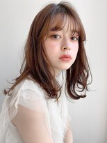 ワイドバング20代30代40代◎前髪愛され大人可愛い斜めバング