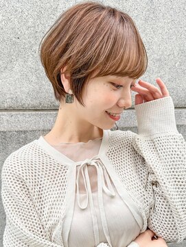 ロンド 銀座(Lond) 【成田】イメチェン外ハネボブ美髪ワイドバングショート/銀座7