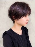 20代30代40代小顔ハンサムショートアッシュブルーブラック