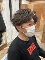 クート オム 南浦和(ku-to homme)&nbsp;簡単セットパーマ&ハイライト