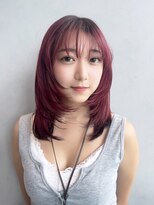 アルバム 銀座(ALBUM GINZA)&nbsp;ロング顔周りレイヤー韓国ヘアおくれ毛_F30333