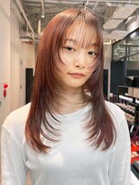 アルバム 銀座(ALBUM GINZA)&nbsp;おくれ毛顔周りレイヤーロングフェイスフレーミング_F31048