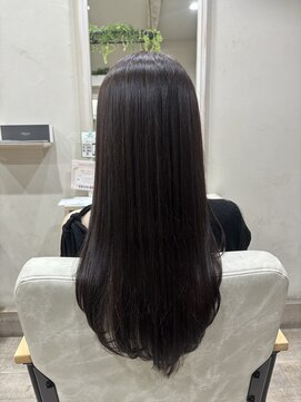 エルデ ナインズ ヘアー スタンド 川口店(elde 9's HAIR STAND) 暗めカラーのロングヘア