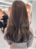 オリーブグレー/韓国風巻き/レイヤーカット/マロンベージュ/札幌