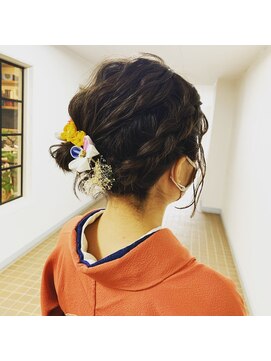 フラココ 神楽坂(hurakoko kagurazaka) 【廣田真弓】卒業式袴スタイルボブアレンジ