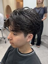 フィフスパーク(fifth PARK)&nbsp;渋谷ルーズパーマフェザーパーマフェザーショートマレットヘア