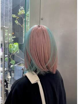シェリ ヘアデザイン(CHERIE hair design) アンブレラカラー/ペールピンク×ペールブルー