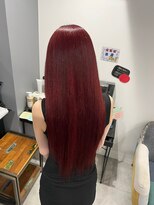 キャパ セントラル 天神 大名店(CAPA central) ブリーチなしダブルカラー ボルドーカラー 髪質改善 20代