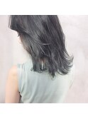 *暗髪オリーブグレー*