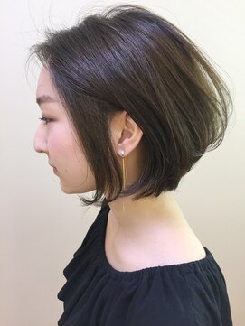 ルプル バイ フェイス 磯子(L'pul by face) 大人女性×ベーシック前下がりボブ