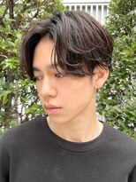 フィフス(fifth)&nbsp;ワンカールパーマセンターパートかき上げヘアサイドパート