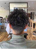 メンズツイストパーマスパイラルパーマフェード[船橋]