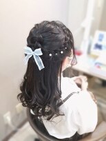 ヘアセットサロン ミント(Hair set salon MINT)&nbsp;編み込みハーフアップ