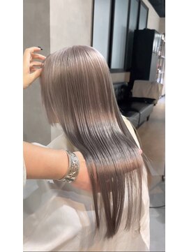 キッススワン(KISS SWAN) 札幌中央区KO-GA☆original☆色落ち可愛いシルバーグレージュ