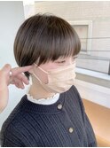 大人ショートボブマッシュショートカット丸みショート前髪あり