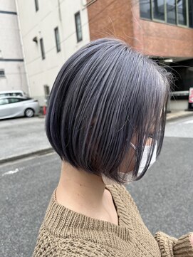 ファンド 千葉(fand) グレージュカラー/ボブルフミニボブココアベージュ/つよき