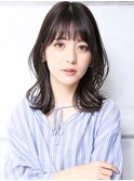 大人可愛い小顔美髪ツヤ髪大人ガーリー外ハネボブA1