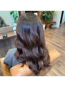 プリュム(Plume) 20代30代40代大人かわいいゆるふわ愛されパーマロングブラウン