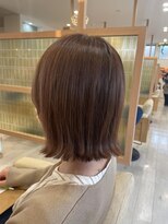 アドラーブル 長岡リップス旭岡店(adorable)&nbsp;切りっぱなしボブ×30代×ライトブラウンカラー