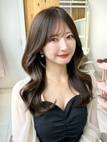 アフロートリノ(AFLOAT Leino) 2wayバング 韓国前髪 シースルー ミディアム くびれヘア 顔周り