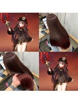 カラット 堺東(CARAT)&nbsp;原神　胡桃color/ステップボーンカット/ハイトーンカラー