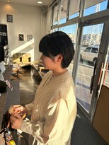 ヘアーワークス ボナ ウニクス店(HAIR WORKS bona) 大人かわいいショートボブ×髪質改善カラー 脱白髪染め