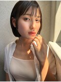 顔周りにレイヤーを入れたナチュラルボブ☆