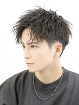 ベーア(Bar)&nbsp;ツイストスパイラルアップバング短髪ツーブロック刈り上げ