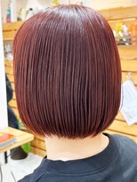 コンフィープラス(comfy plus)&nbsp;20代30代40代髪質改善カラーレッドブラウンナチュラルボブ透明感