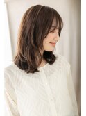 ミルクティーベージュ抜け感ウルフレイヤーロングZ志木30代40代
