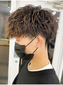 メンズパーマ/シャドウパーマ/眉毛/メンズパーマ/学割/マッシュ