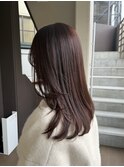 白髪ぼかしカラーで出せる艶髪!チェリーブラウンが魅力的