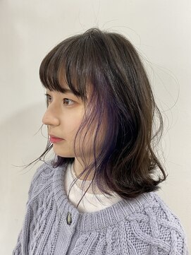 フラム(fulam) イヤリングカラーパープル