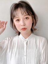 リヤン 表参道(lyann)&nbsp;前髪艶感20代30代40代◎美髪くせ毛風カールモテ髪セミディ