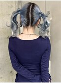 mayu//リボンツインテールアレンジコロネツインヘアメ
