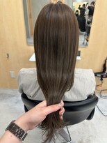 スミス 上野(smith)&nbsp;オリーブブラウンレイヤーカットミディアムレイヤー
