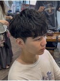 STYLE藤沢メンズカット黒髪ルーズパーマ