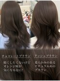 韓国ヘア 透明感カラー 2wayバング レイヤーカット 顔周り