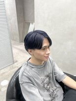 エント(ent)&nbsp;ブルーブラック×センターパート