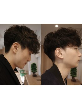 【福島/西梅田】20～30代多数！メンズカット&パーマ特化型サロン/カット+パーマ7900円～/3500円～