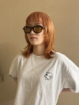 ヤント(yant)&nbsp;ミディアムウルフ×オレンジベージュ