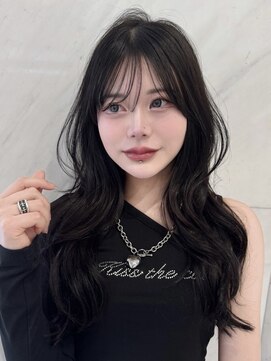 サイン 表参道(SIGN) 韓国ヘアワンホンレイヤーカットグレージュブリーチなし