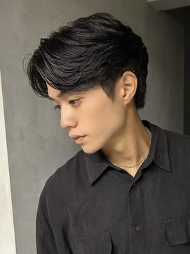 men's/メンズカット/リバースセンターパート/ニュアンスパーマ