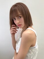 バランス 原宿 表参道(balance)&nbsp;ラテベージュ×ぱっつんボブ