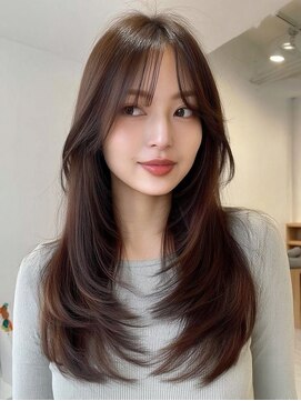 レリーアンテ 大阪梅田(Rely ante) ナチュラルピンクブラウン　暖色系カラー　髪質改善