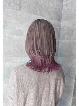 ブレイブ ヘアデザイン(BRaeVE hair design) ミルクティーベージュ/インナーピンクウルフ