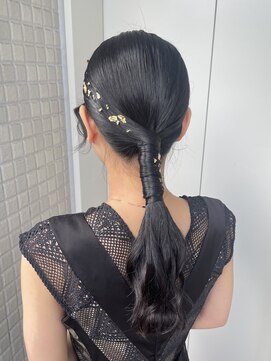 シャルムバイケンジ(Charm.by KENJE) 【ローポニー】結婚式/お呼ばれヘア/銀座/有楽町/ヘアアレンジ