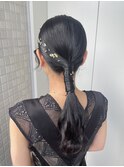 【ローポニー】結婚式/お呼ばれヘア/銀座/有楽町/ヘアアレンジ